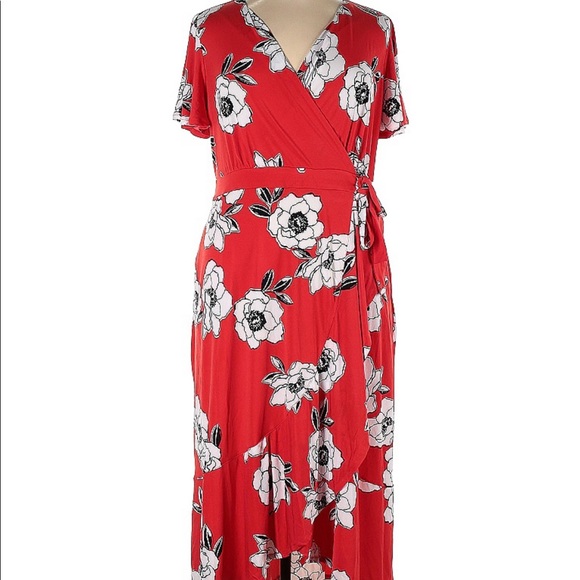 SOLD- Gorgeous red dress from Lane Bryant - Picture 2 of 3